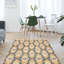 Tapis unique en laine noué à la main gris foncé 3 pi 11 po x 5 pi 10 po New Age