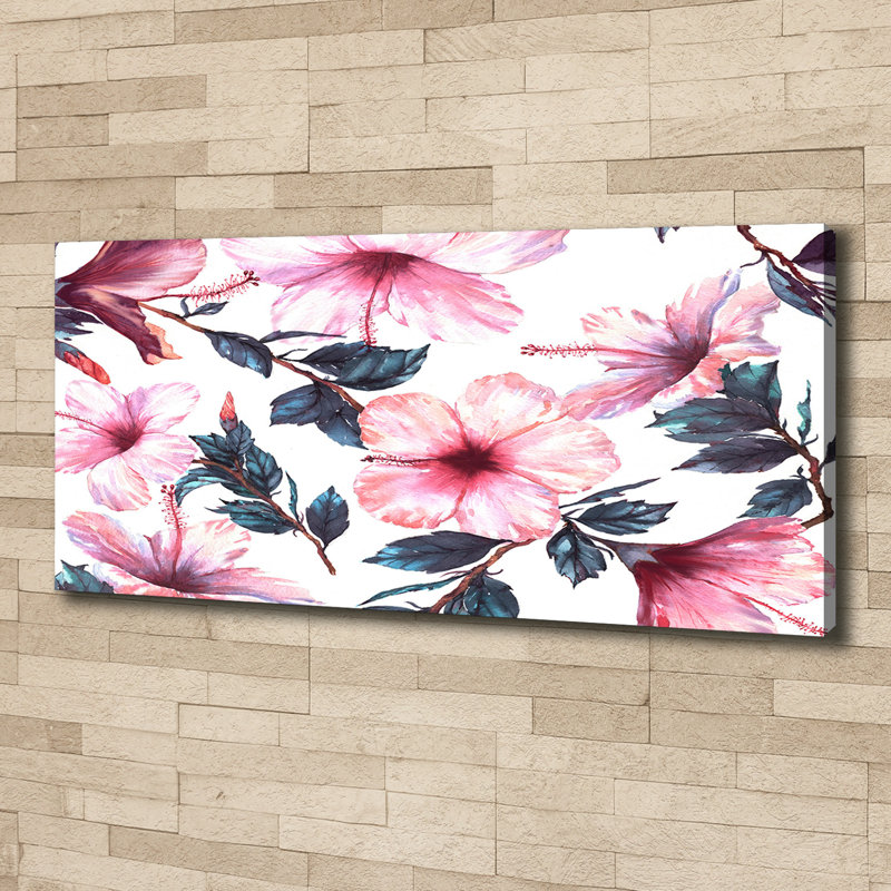 Hibiscus Flowers - Wrapped Canvas Print