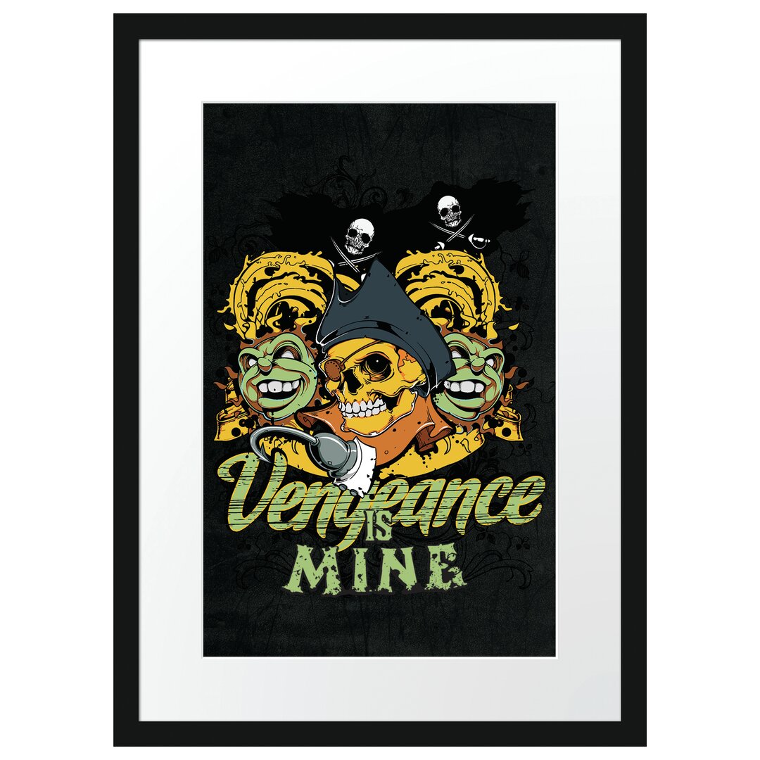 Gerahmtes Poster Pirates Vengeance Black