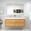 Ensemble de meuble-lavabo double mural 59,5 "Azden-690725651
