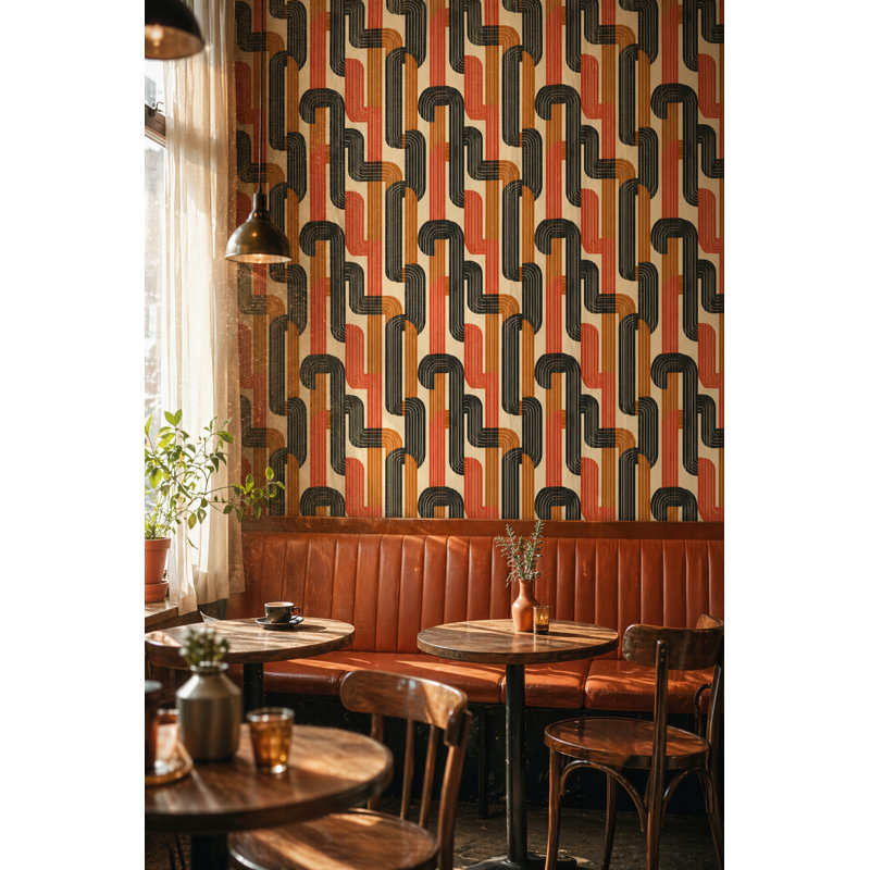 Papier peint moderne Mid Century, Peel and Stick
