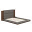 Lit plateforme tapissier avec tablette de chevet-1270173984