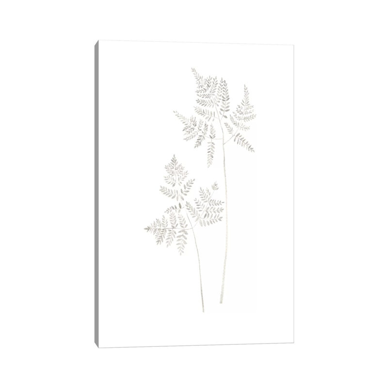 Delicate Fern 1 Piece Wrapped Canvas Painting, 152.5 cm H x 101.5 cm W