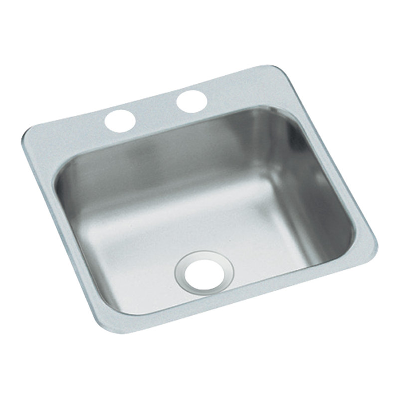 Évier de cuisine à montage double L 15 po x l 15 po