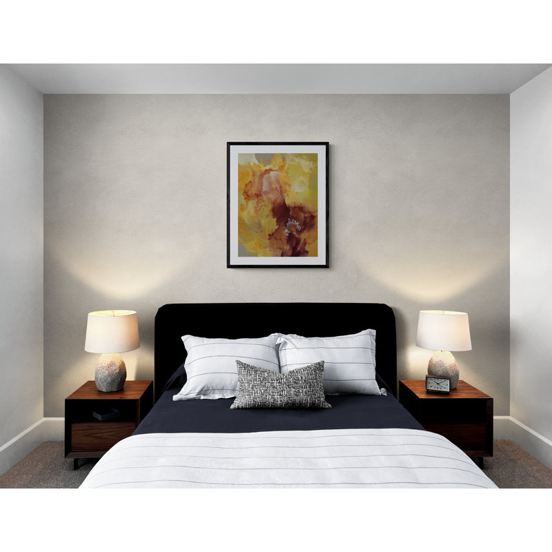 Yarrow Print by Usha Shukla, 30" H x 24" W, Black Framed Paper