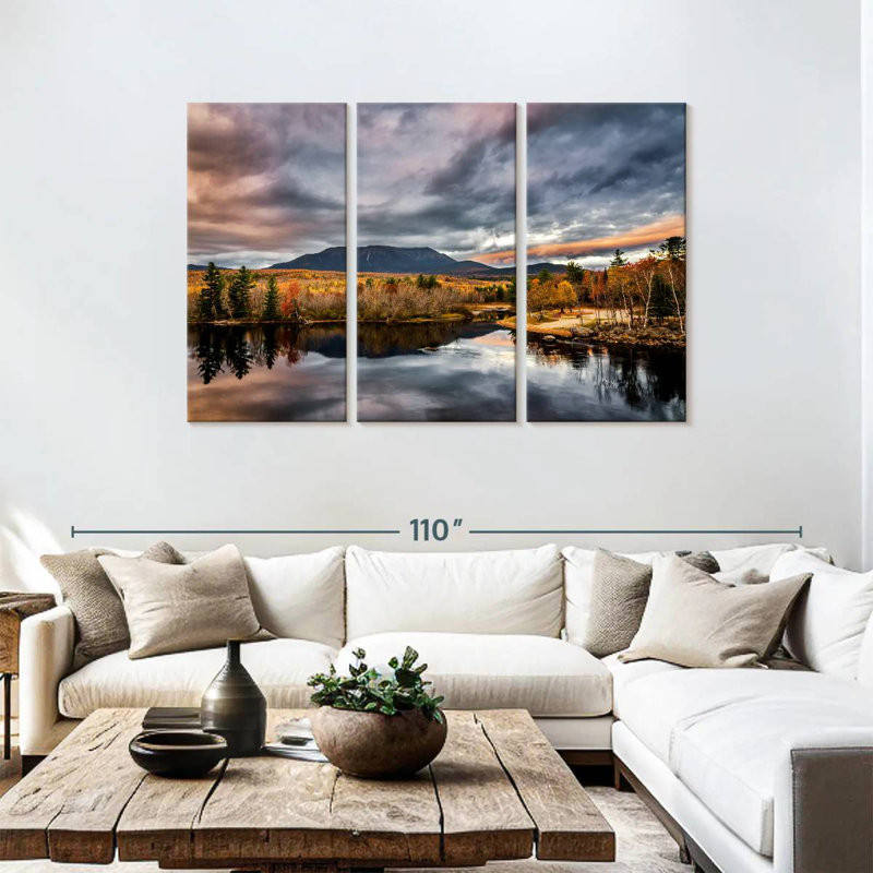 Alvord, lac Katahdin, reflet, H 48 po x l 74 po