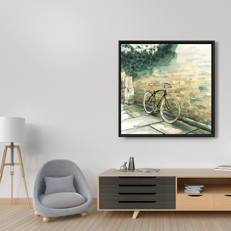 "Vieille bicyclette urbaine" sur toile