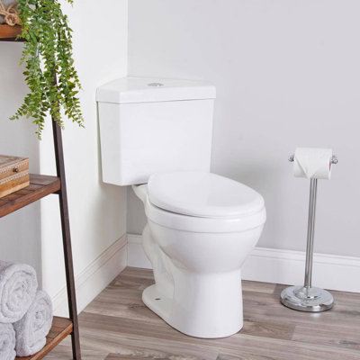 Hyten Elevated Toilet Seat with Quiet-Close Lid and Seat and Grip-Tight Bumpers K-25875-0