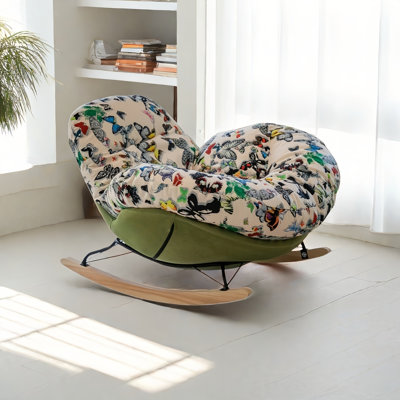 Modern Upholstered Rocking Chair by VIBORZ