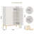 Large Shoe Cabinet with Doors, 5-Tier Entryway Shoe Storage Cabinet with Adjustable Shelves, 20 Pairs Shoes Organizer for Hallway, Living Room
