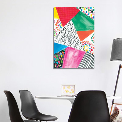 Colorfully Happy IV by Amanda Mcgee - Wrapped Canvas Painting