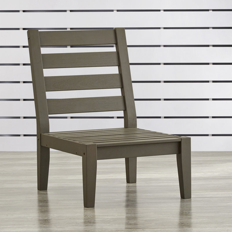 Chaise sans accoudoirs Hursey, Gris