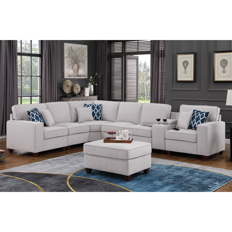 Sam Sectional Sofa With Ottoman