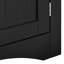 Armoire de rangement de coin de salle de bain autoportante avec portes et tablettes pour la cuisine et le salon | Idée de cadeau-85152681