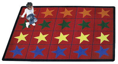 Educational Star Space Area Rug