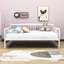 Lit de jour pleine grandeur en bois avec pieds et pieds Elfers-267388241