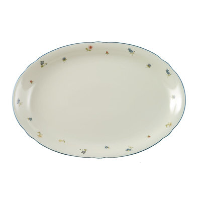 Marieluise Ivory Scatter Flower Serving Platter