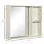 Armoire à pharmacie murale 31,5 "x 25,5" avec miroir, tablette de rangement, armoire de salle de bain au-dessus de la toilette-81943770