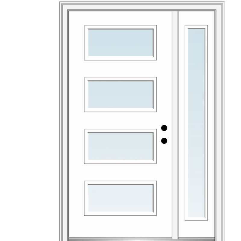 Portes d'entrée prémontées Spotlight, Côté gauche, 81,75 po x l 53 po x P 6,56 po