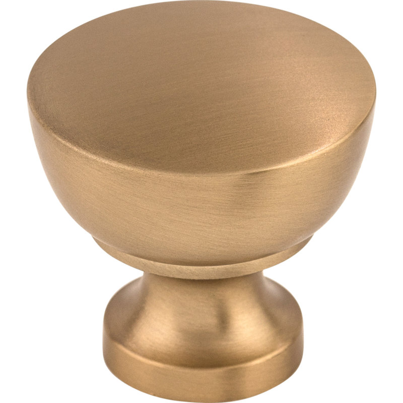 Bergen 1 1/4" Diameter Mushroom Knob, Brushed Bronze