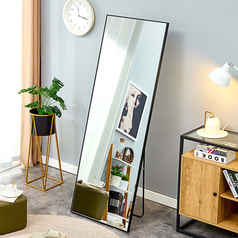 Mirror, Black, 65" x 23"