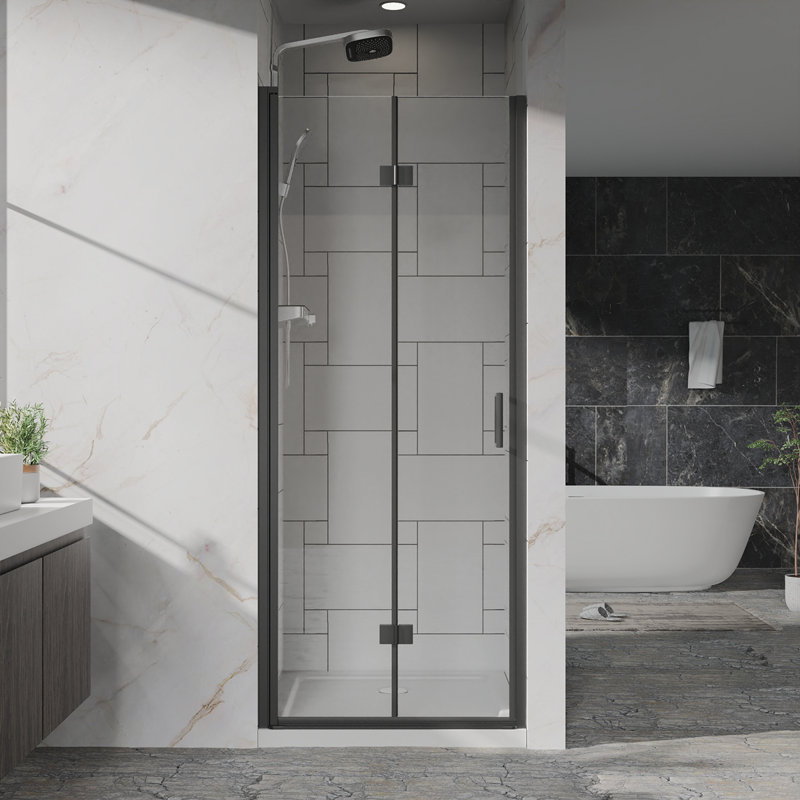 Panneau de douche pivotant en verre trempé 1/4 po (6 mm) Goody