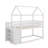 Twin/Twin House Bunk Bed With Shelves And Drawers-641684647