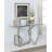 Hyatt 48'' Glass Top Console Table