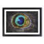 Delicate Peacock Feather - Picture Frame Graphic Art Print-56708918-56708919