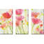 Fluorescent Poppies - Ensemble de 3 toiles tendues-669081175