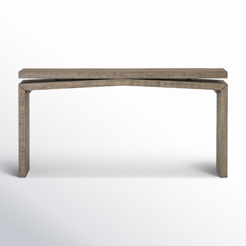 Matthes Solid Wood Console Table, Weathered Wheat, 30.75" H x 94" W x 15" D