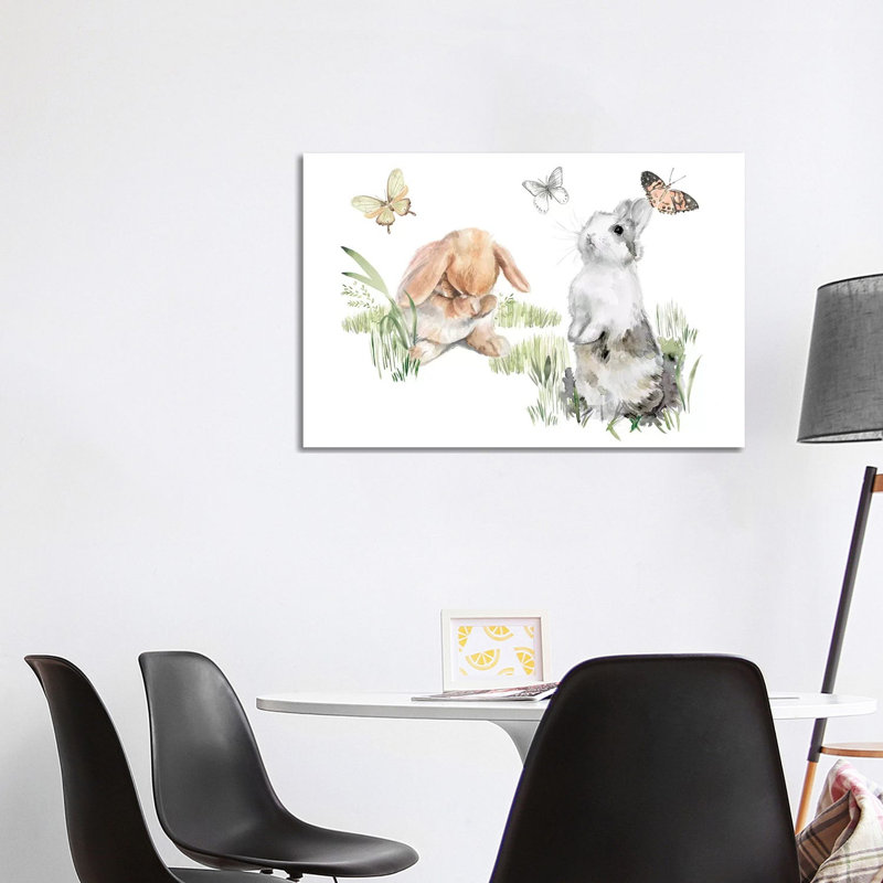 English Bunnies I by Jennifer Paxton Parker - Wrapped Canvas Print, 66.04cm H x 101.6cm W