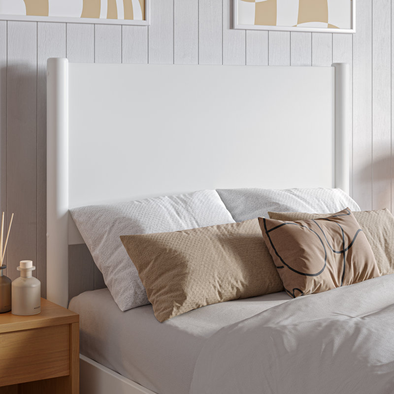 Ronan Wood Platform Bed with Footboard and Storage Drawers, White, Twin XL