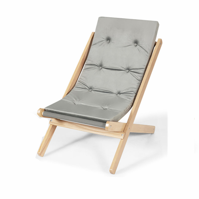 Huntley Beech Outdoor Armless Lounge Chair