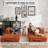63" Boneless Corduroy Sleeper Sofa Bed, Modular Futon Couch, Compression Foam Sofa with 2 Pillows, No Assembly Required-79693598-76797007