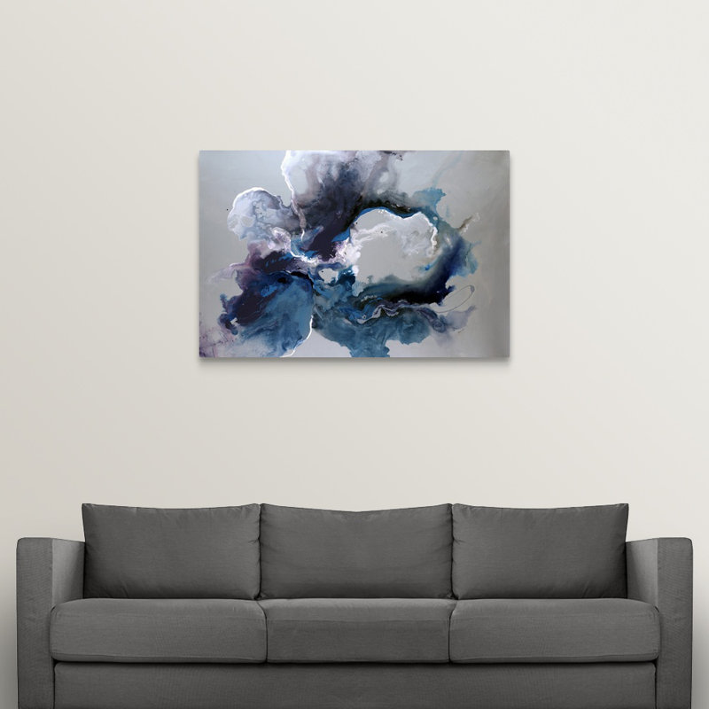 « Cerulean Waters » par Sydney Edmunds - impression, H 32 po x l 48 po, Toile tendue, Sans cadre