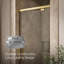 Porte de douche pivotante H 76 po avec verre épais 5/16 po-115312544