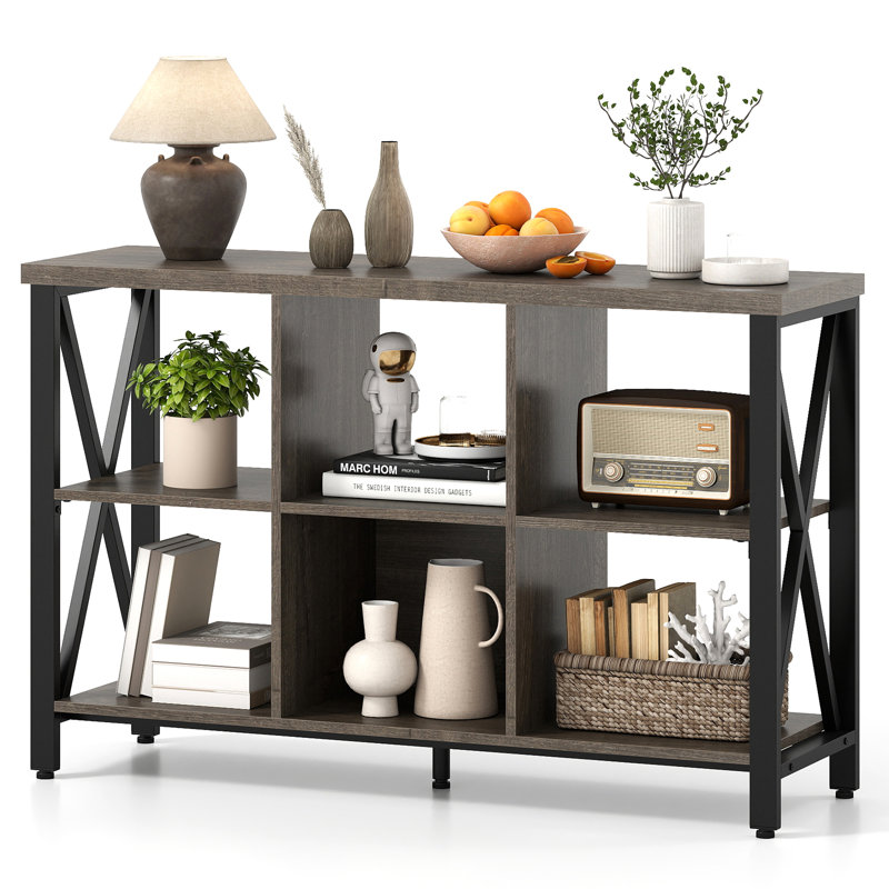 76cm H x 120cm W Metal Cube Bookcase