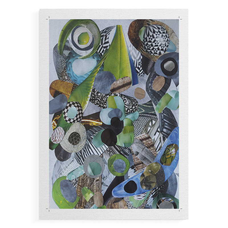 Verre Siesta Beach - Impression sur toile seulement - NON-CADRE, H 27 po x l 18 po