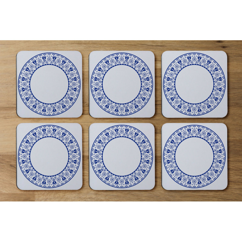 Square 6 Piece Coaster Set