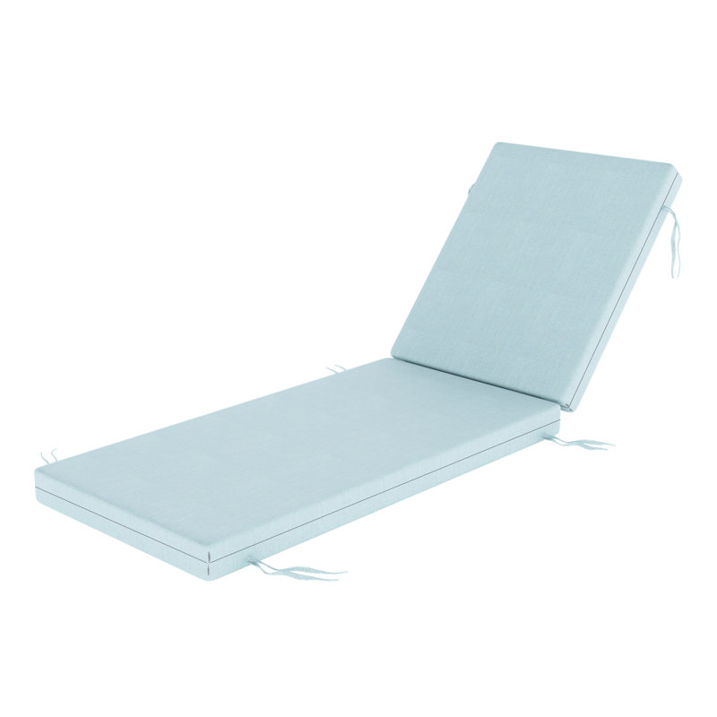 Lani Sunbrella® Outdoor Chaise Lounge Cushion, 25" W x 79" D, Sunbrella Bliss Dew