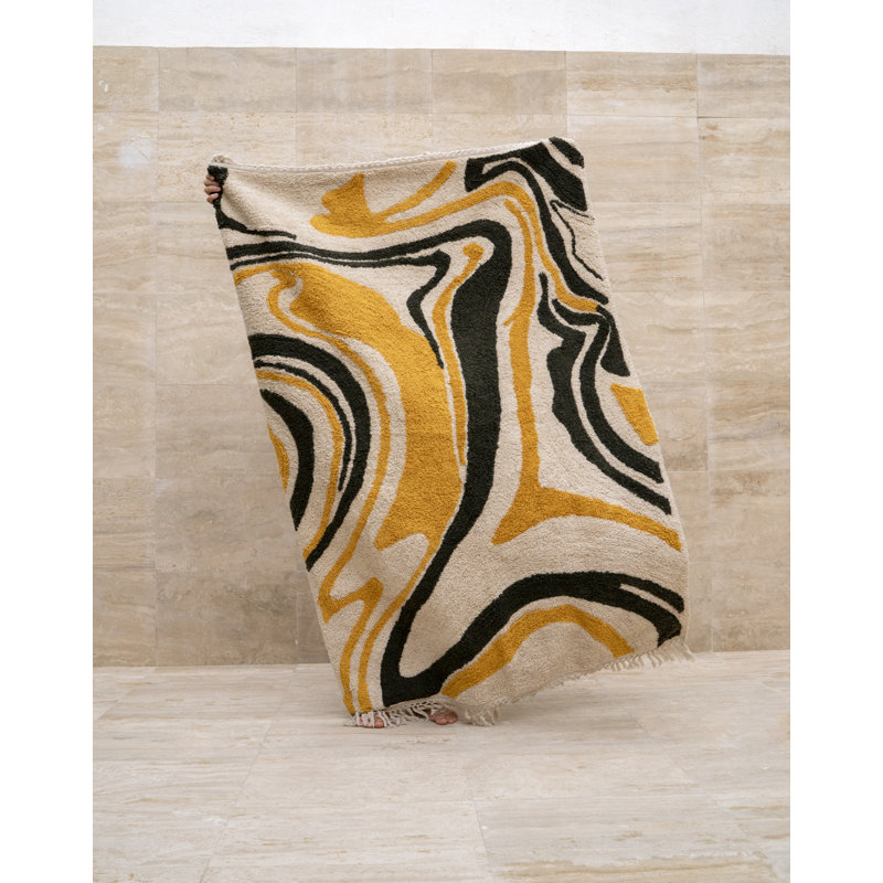 Abidi Abstract Hand Woven Area Rug, Rectangle 160 x 230cm