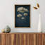 Œuvre de décoration murale minimaliste de tons bicolores bleu marine foncé 2-98126416-98126418