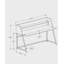 Bureau d'ordinateur, bureau personnel, ordinateur portable, tablettes de rangement, l 48 po, travail, stratifié blanc, métal blanc, contemporain, moderne-679296312