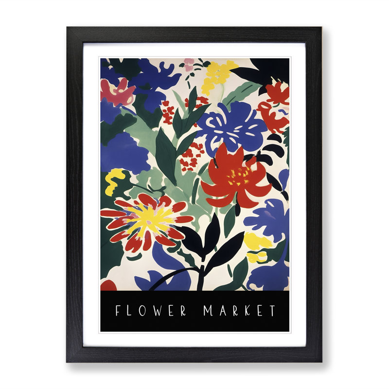 A Flower Market Exhibition No.9 1 Piece Single Picture Frame Wall Art, 34cm H x 25cm W x 2cm D