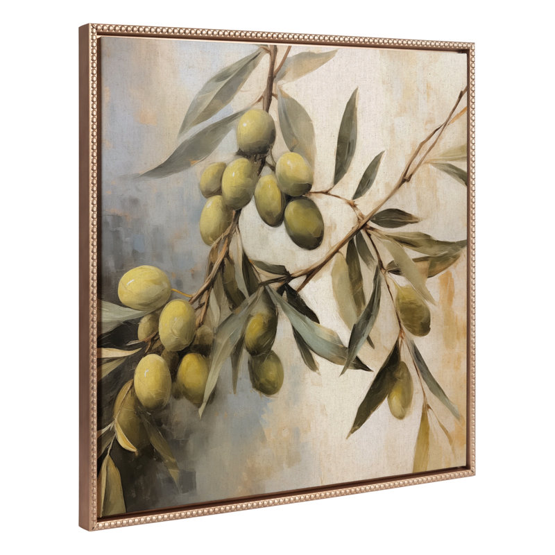 «Natural Olive Tree», art mural sur toile