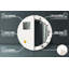 Huldar Glass Flat Wall Mirror