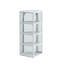 Armoire de rangement d'angle avec porte vitrée et tablettes réglables-412611374-412611373