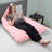  Full Body Pregnancy Pillow Cover- U-Shaped Soft Cotton Replacement Pillowcase with Zipper-1698112161