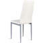 4 chaises d'appoint de salle à manger en cuir de PVC au design élégant